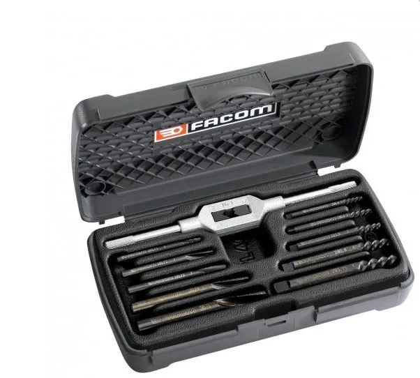 [285.J10] Facom - Stud Puller + Tapered Drill Set