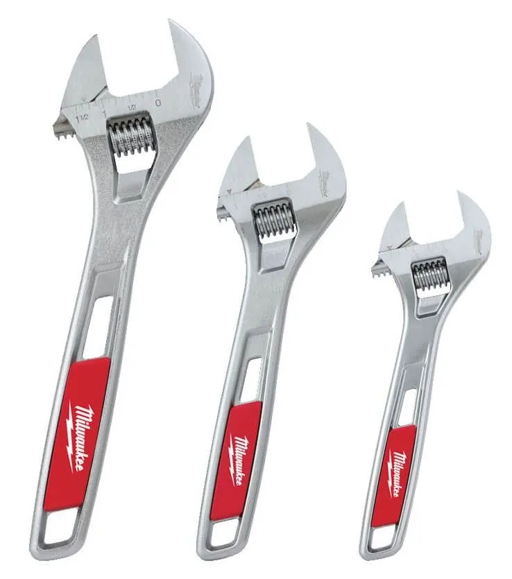 [4932493414] Milwaukee - 3 Piece Adjustable Wrench Set