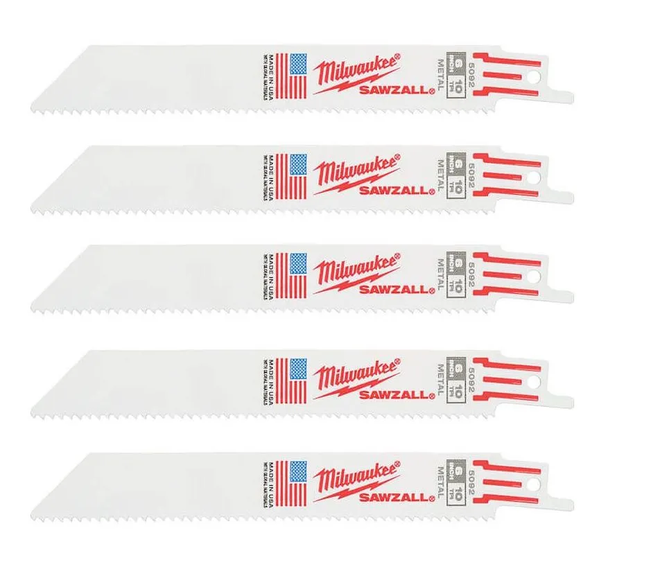 [48475092] Milwaukee - 150mm x 10tpi Universal Sawzall Blades